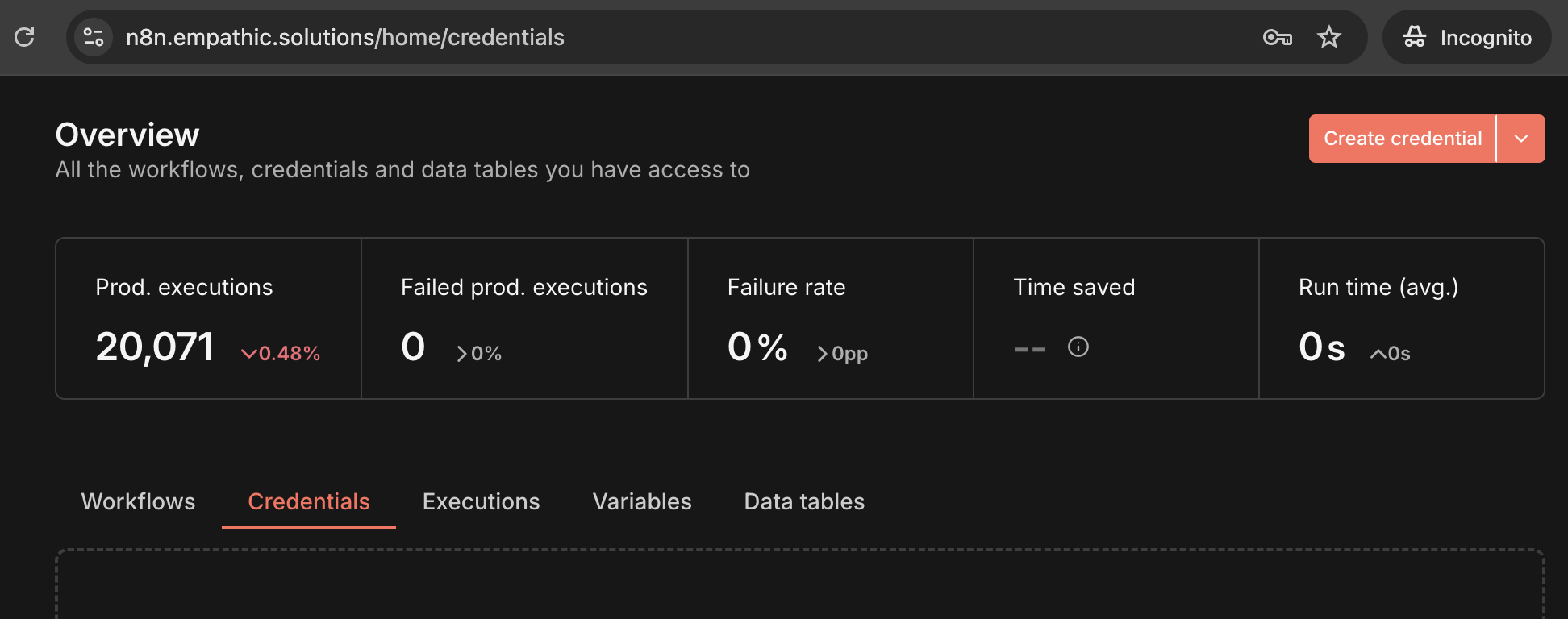 N8N - Create Credential
