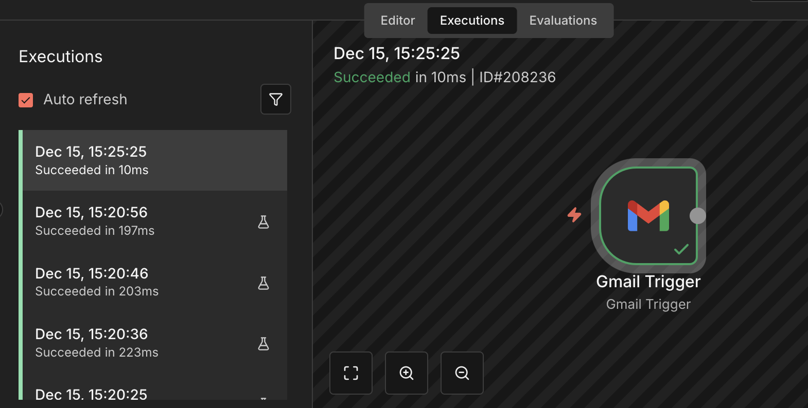 N8N - Send test email and check executions